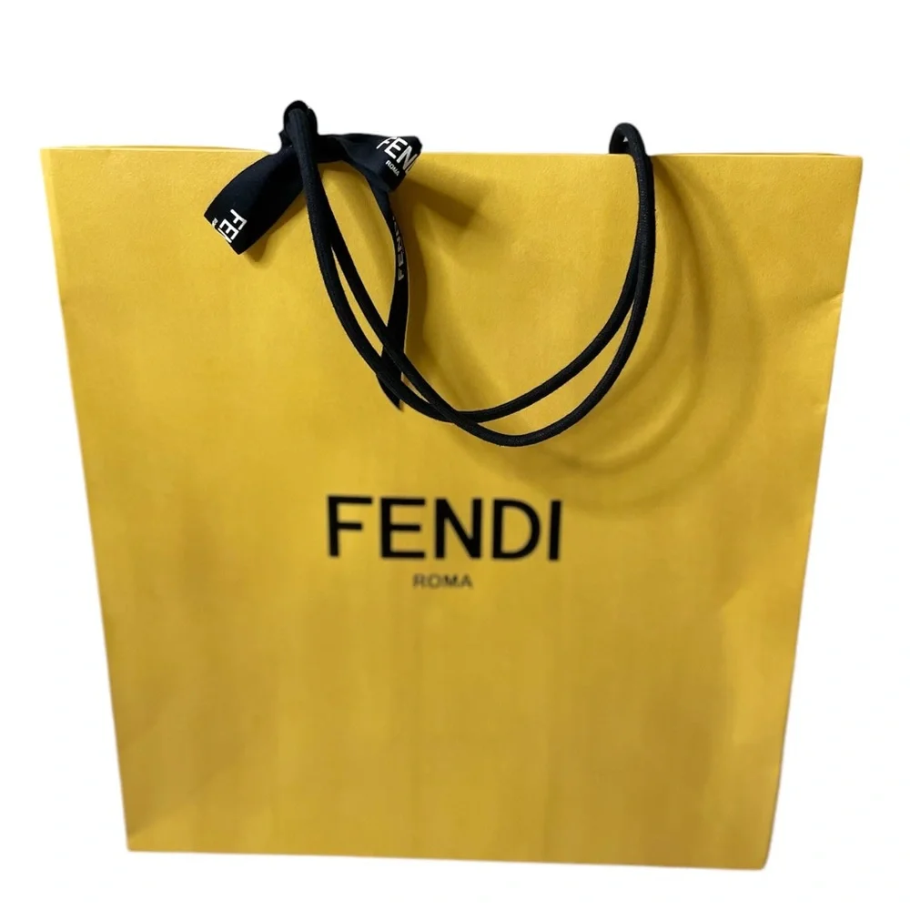 Fendi gold Organization Empty Gift Bag
